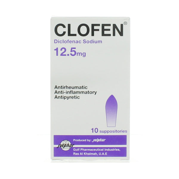 CLOFEN 12.5MG SUPP 10S
