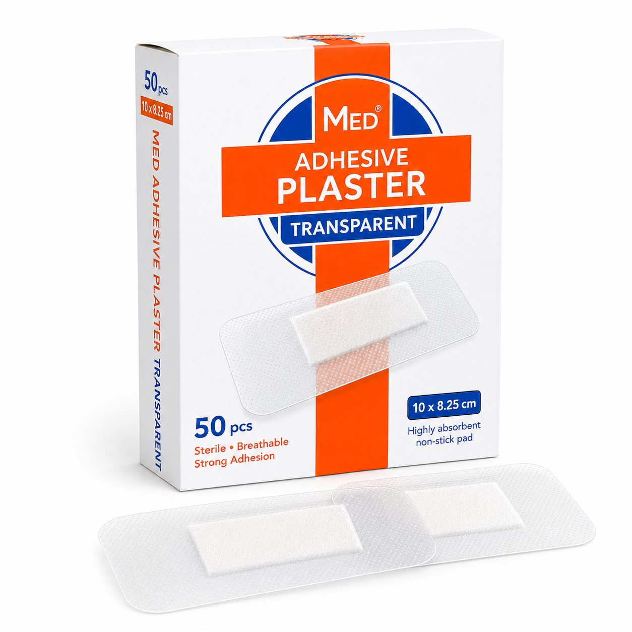 MED ADHESIVE PLASTER 10X8.25CM