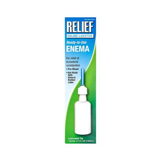RELIEF READY TO USE ENEMA SALINE LAXATIVE