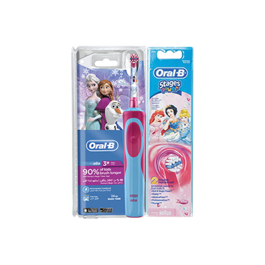 Braun Oral B D12 Vitality Kids Frozen + Eb10-2k Brush Head