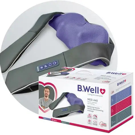 B.WELL ELECTRIC MASSAGER WITH HEAT MED-440
