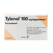 TYLENOL 100MG SUPP 10S