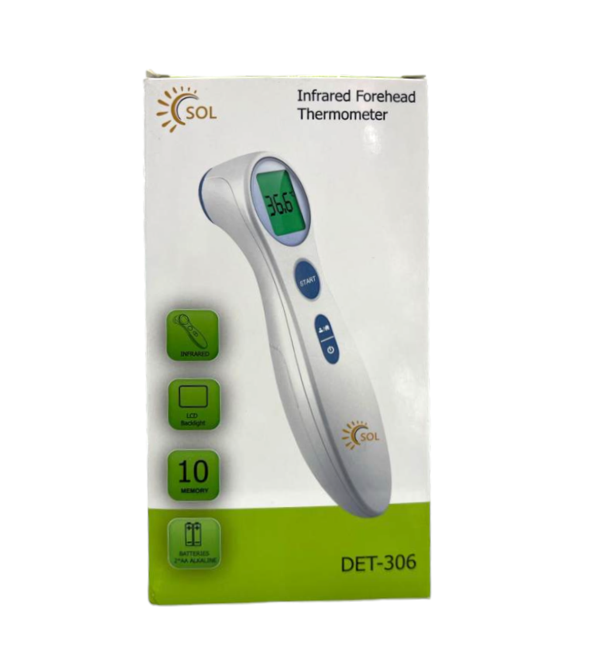 Sol Forehead Thermometer Det-306