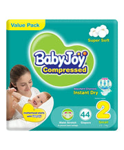 BABYJOY SMALL DIAPER SIZE2 VALUE PACK 44S