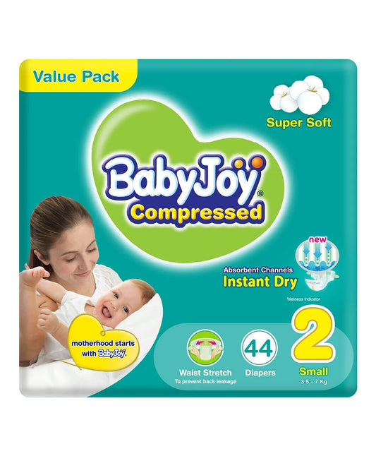 BABYJOY SMALL DIAPER SIZE2 VALUE PACK 44S