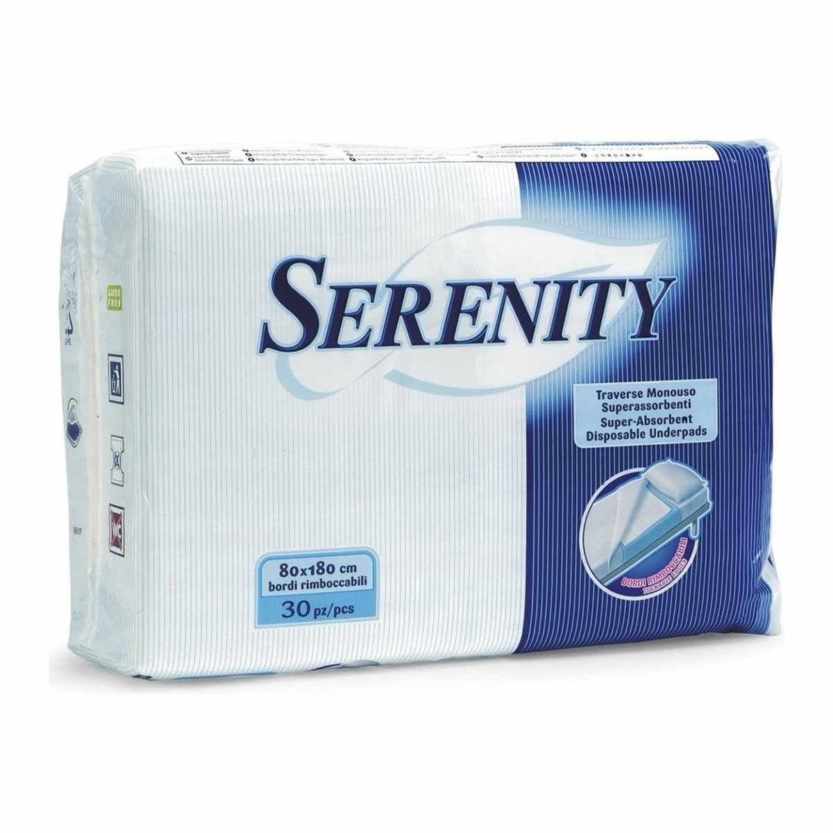 SERENITY 3764330 CLASSIC UNDER PADS 80 x 180-30'S