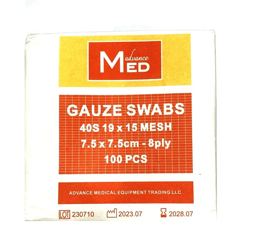 MED GAUZE SWAB 7.5CM