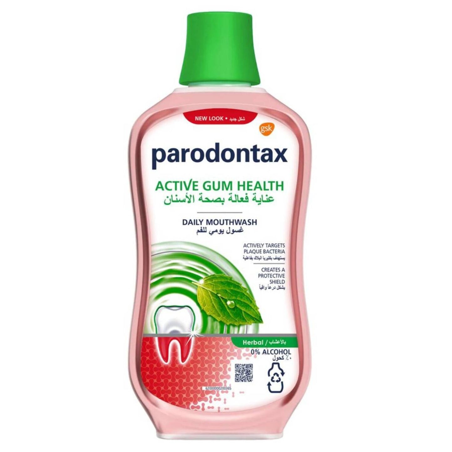 PARODONTAX M/WASH DAILY GUM CARE HERBAL 500ML