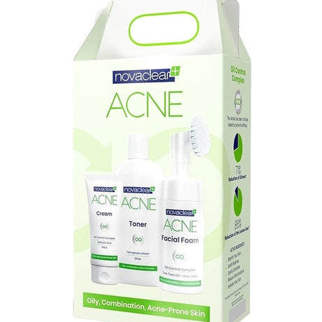 NOVACLEAR ACNE KIT FOAM100ML,TONER150ML,CREAM40ML