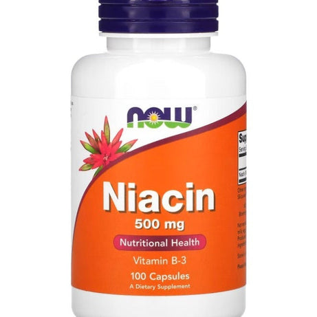 NOW NIACIN 500MG 100VEG CAPS
