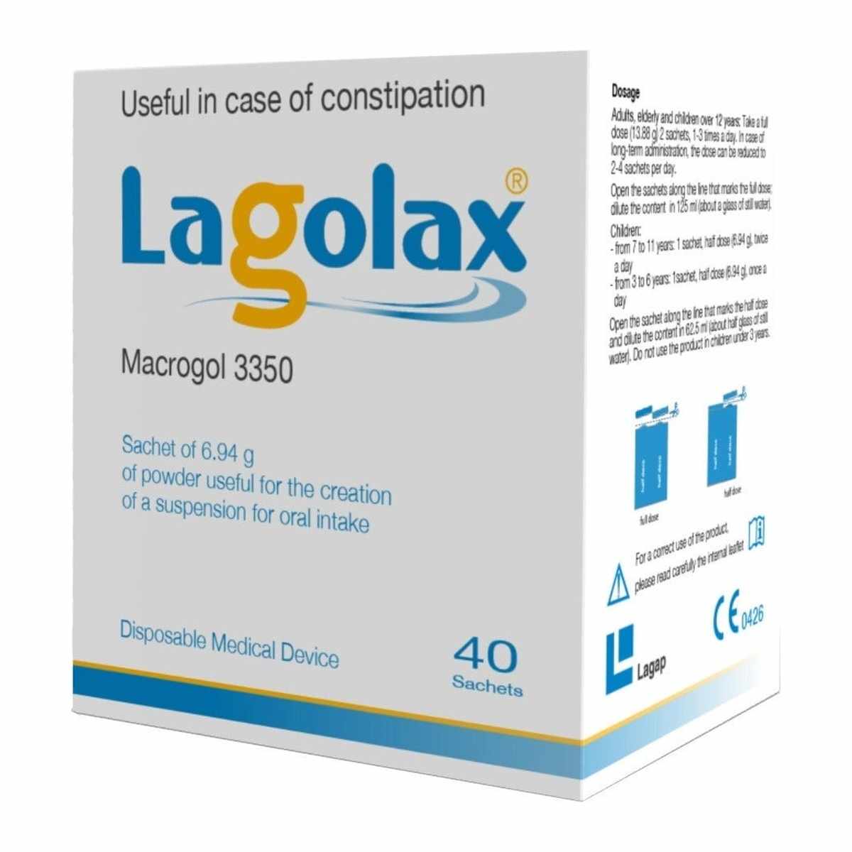 LAGOLAX SOL POWDER 40 SACHETS