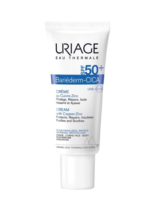 URIAGE BARIEDERM CICA CREAM SPF50 40ML