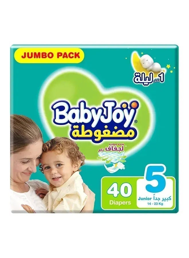 BABYJOY JUNIOR DIAPER SIZE 5 JUMBO PACK 40S