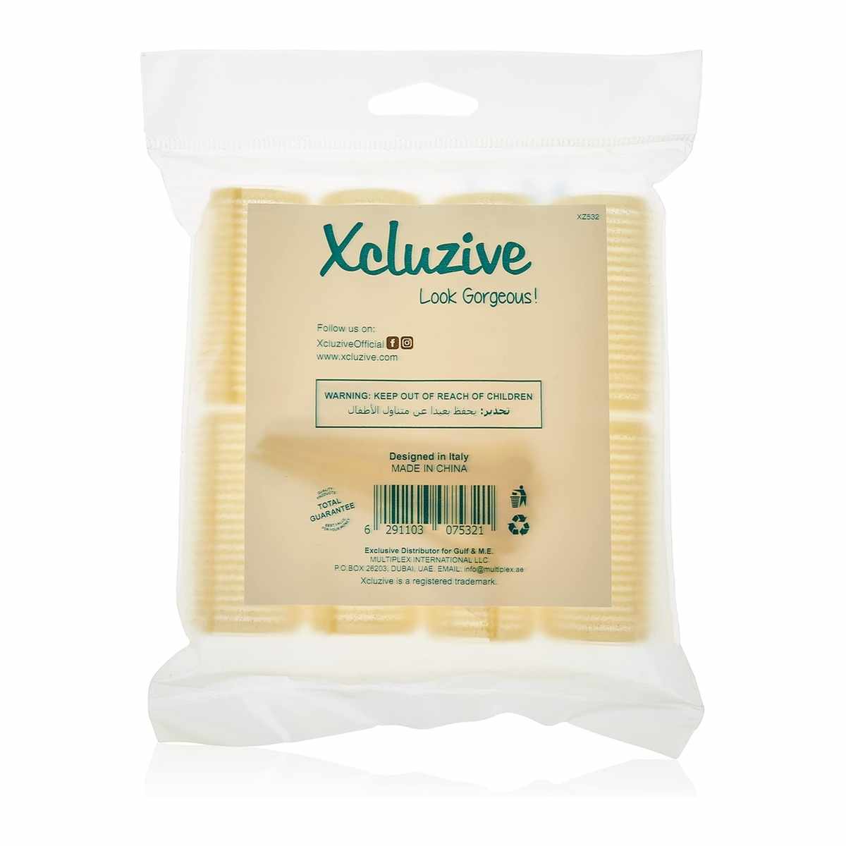 XCLUZIVE VELCRO ROLLERS WITH PINS 10S