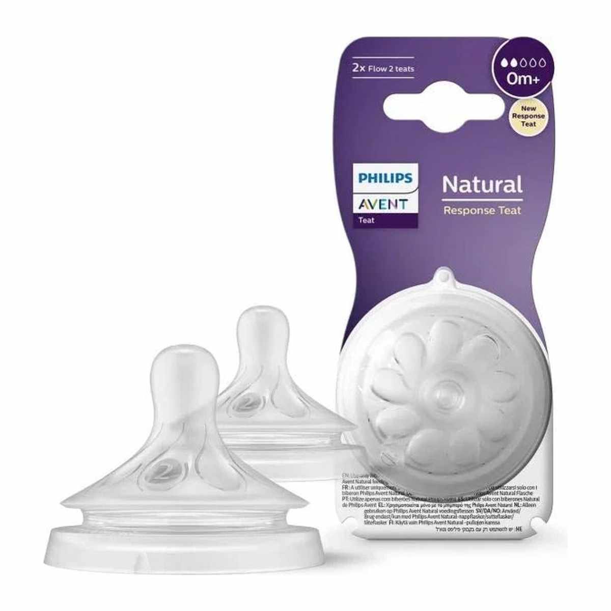 PHILIPIS AVENT SCY962/02 NATURAL 3.0 FEEDING TEATS 0M+ X2 FLOW 2