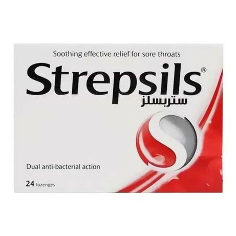 STREPSILS DUAL ANTI BACTERIAL LOZENGES 24S