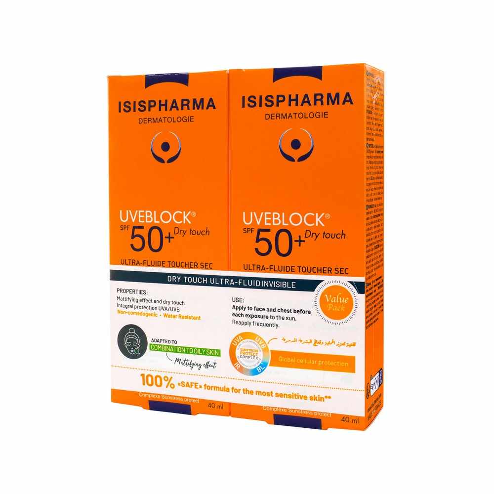 ISIS PHARMA UVEBLOCK SPF50 INVISIBLE 40ML1+1