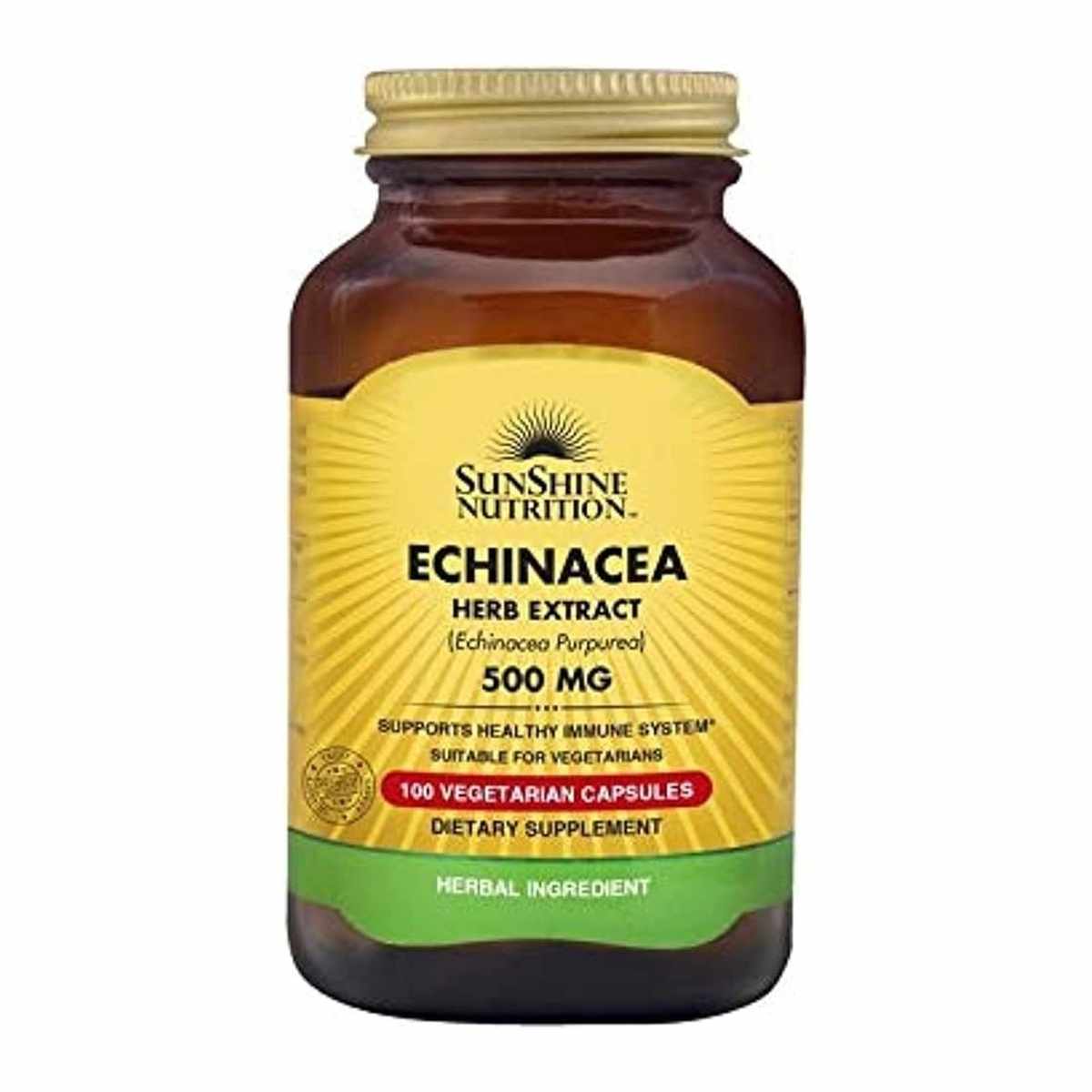 SUNSHINE ECHINACEA 500MG VEG CAPS 100S