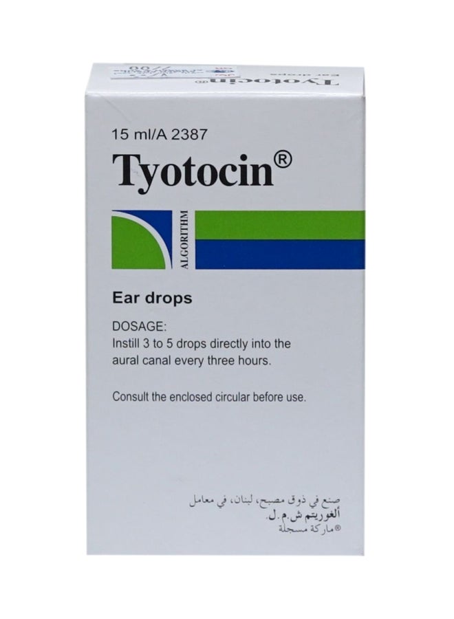 TYOTOCIN EAR DROPS 15ML