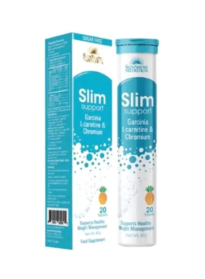 SUNSHINE SLIM SUPPORT EFFERV PINEAPPLE TAB 20S