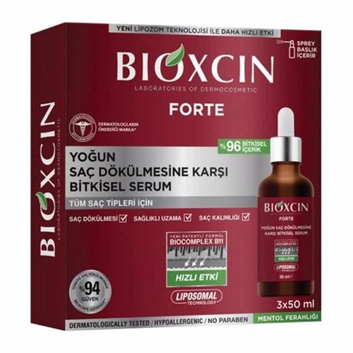 BIOXCIN SERUM FOR INTENSIVE HAIR LOSS 3X50ML