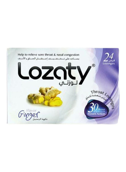 LOZATY LOZENGES GINGER 24,S