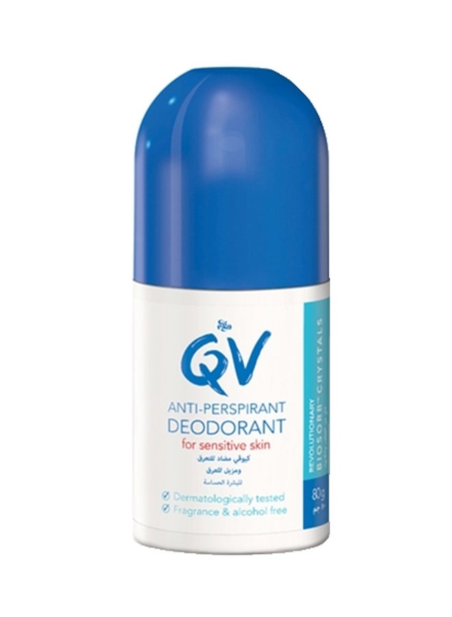 QV FRAGNANCE ALCOHOL FREE ANTI PERSPIRANT ROLL 80G