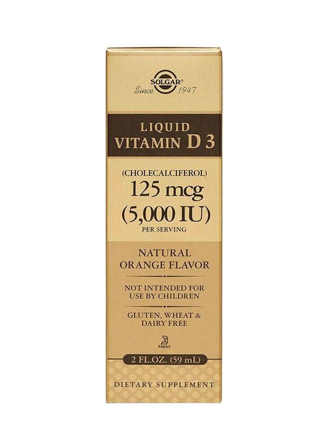 SOLGAR LIQUID VITAMIN D3 5000IU 59ML