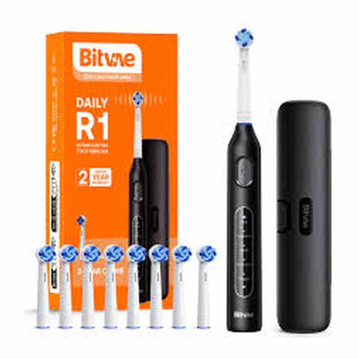 BITVAE R1 BLACK ELECTRIC TB 8HEADS+TRAVEL CASE