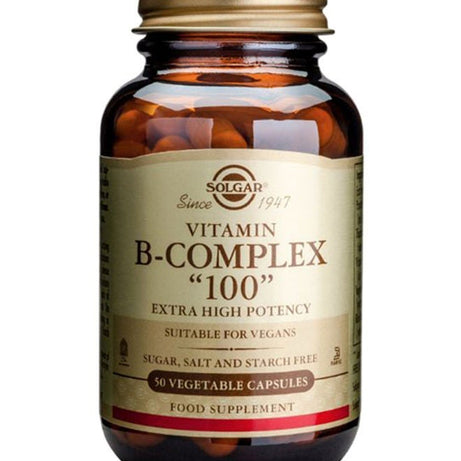 SOLGAR B COMPLEX 100 VEGICAPS 50'S