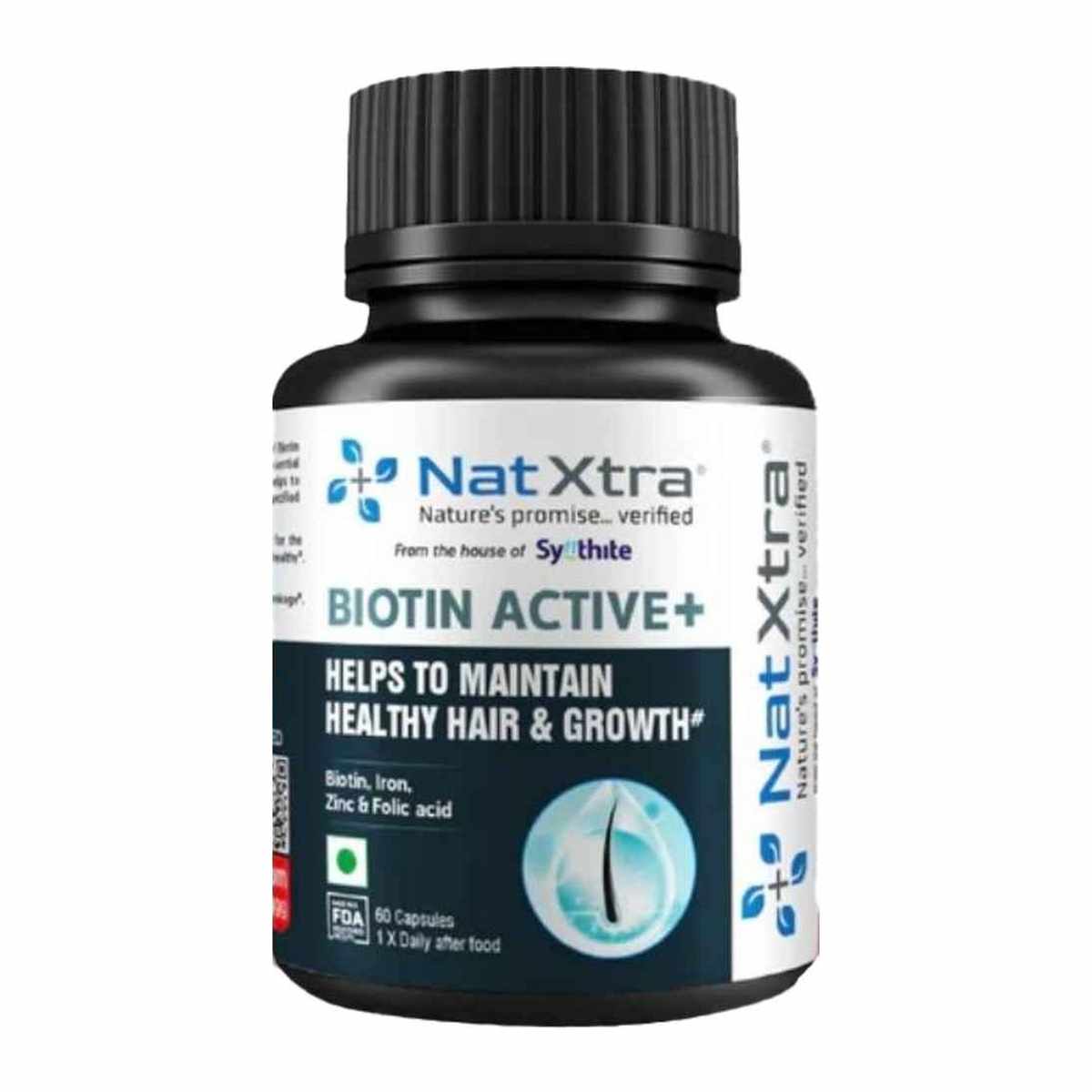 NATXTRA BIOTIN ACTIVE+ CAP 60S