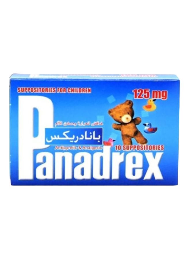 PANADREX 125MG SUPPOSITORY 10'S