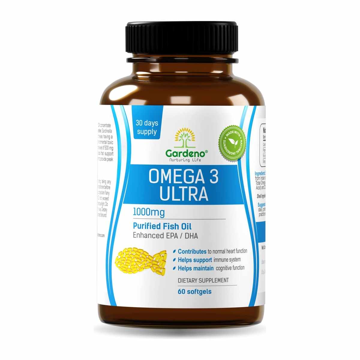 GARDENO OMEGA 3 ULTRA SOFTGEL 60S