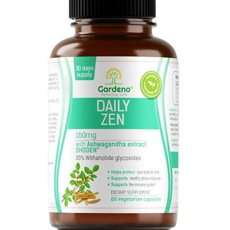 GARDENO DAILY ZEN ASHWAGANDHA 500MG CAP 60S