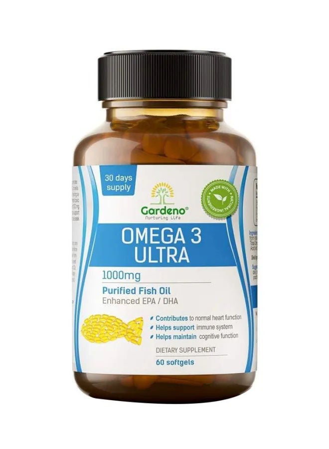 GARDENO OMEGA 3 ULTRA SOFTGEL 60S