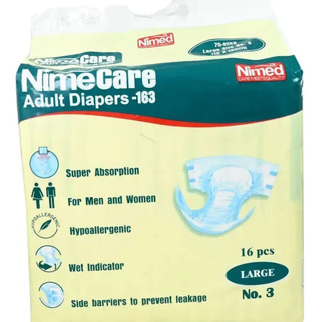 NIMED NIMECARE SIZE L ADULT DIAPERS 16S