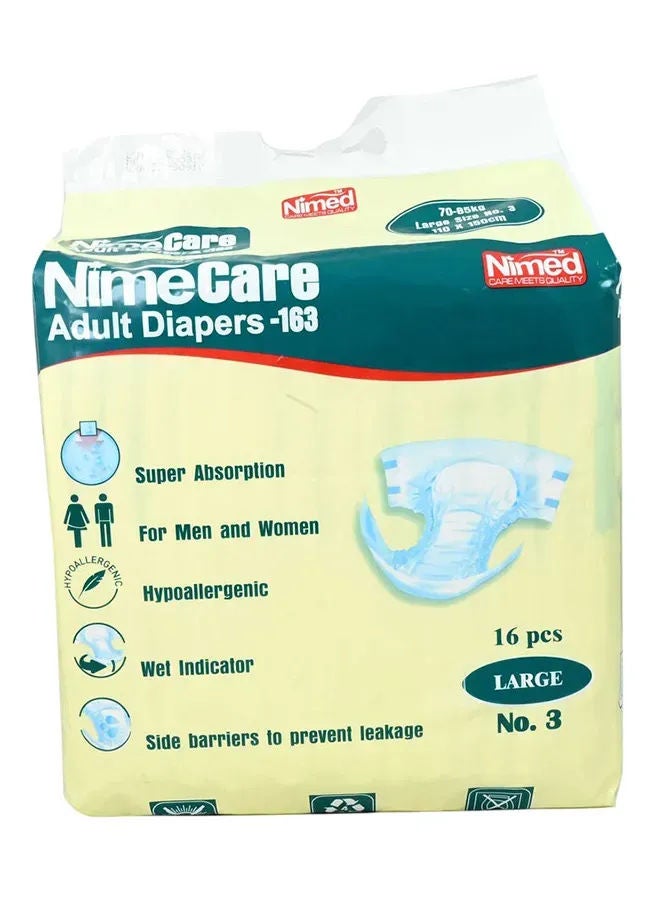 NIMED NIMECARE SIZE L ADULT DIAPERS 16S