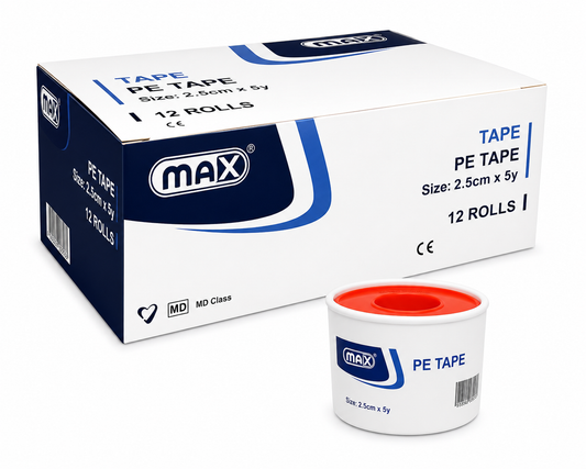 MAX TRANSPARENT PE TAPE 2.5CMx5Y