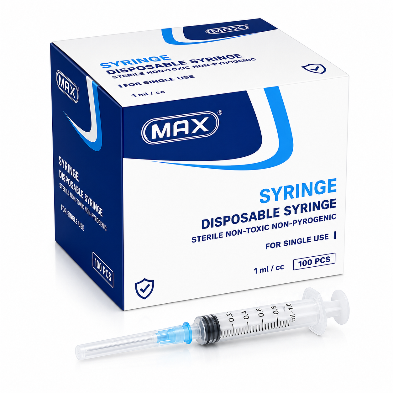 MAX 5ML SYRINGE 100CS PER PACK