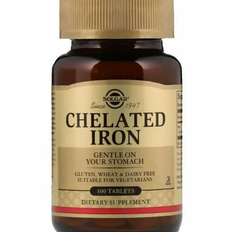 SOLGAR CHELATED IRON TAB 100'S