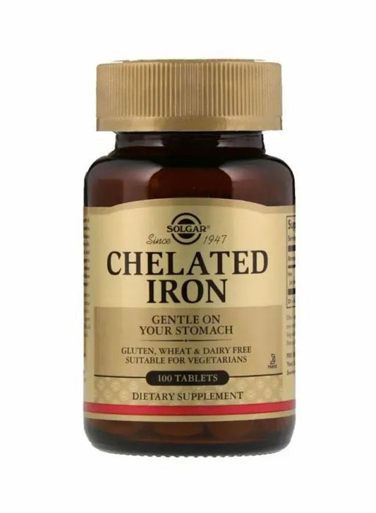 SOLGAR CHELATED IRON TAB 100'S