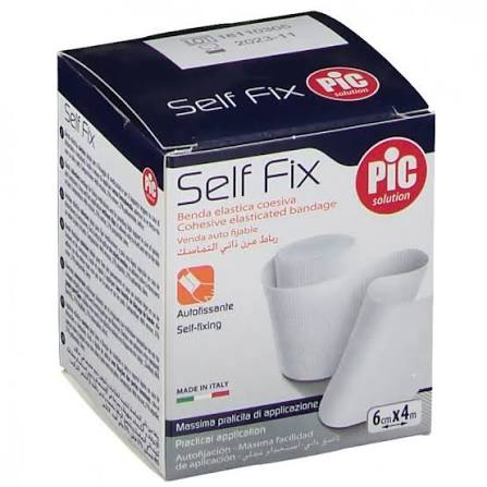 PIC SELF FIX ELASTIC BANDAGE 6CMX4M-POUCH PICEBF04