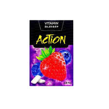 ACTION VIT BERRIES SF GUM 12S