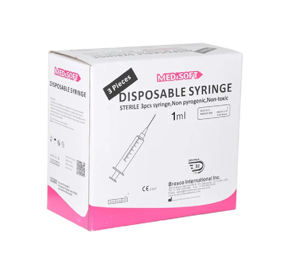 MED DISPOSIBLE SYRINGE 1ML 100S