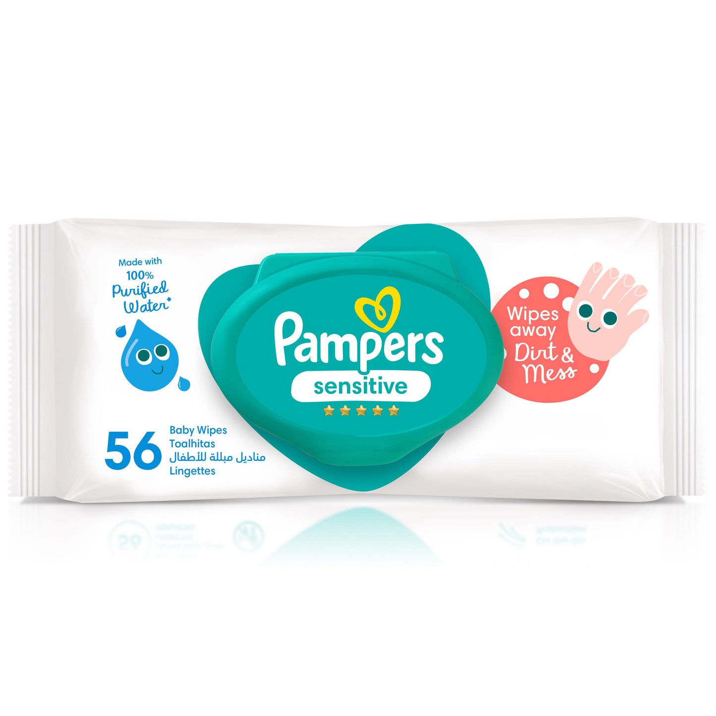 PAMPERS SENSITIVE WIPES 56'S