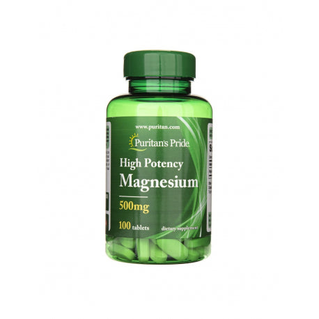 Puritan's Pride Magnesium Oxide 500mg Tablets, 2x100 Tablets