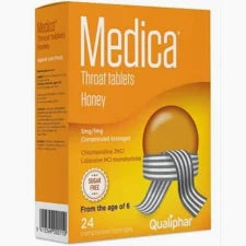 MEDICA THROAT HONEY LOZENGES 24S