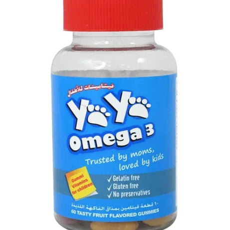 YAYA OMEGA 3 100MG GUMMIES 60,S