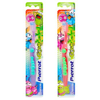 PIERROT SOFT DUAL PACK TOOTHBRUSH 2-8YEARS
