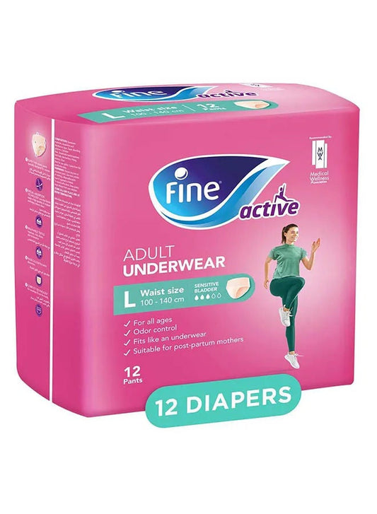 Active Adult Diaper For Women, L, 12 Pcs